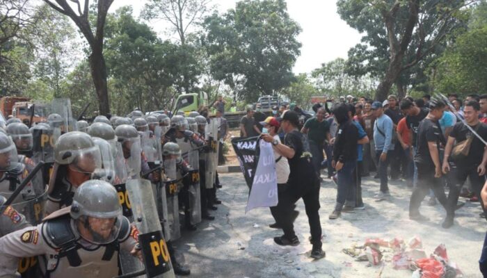 Hadapi Pemilu, Polresta Tangerang Gelar Simulasi Sispamkota di kantor KPU