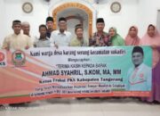 DKM dan Pengurus Musollah As Sidiqiyah serta warga  mengucapkan terimakasih kepada Ahmad Syahril