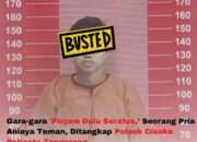 Pinjam Dulu Seratus, Pria Aniaya Teman, Ditangkap Polsek Cisoka