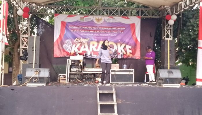 Sambut HUT RI ke 79 Kecamatan Sepatan Timur Gelar Lomba Karaoke