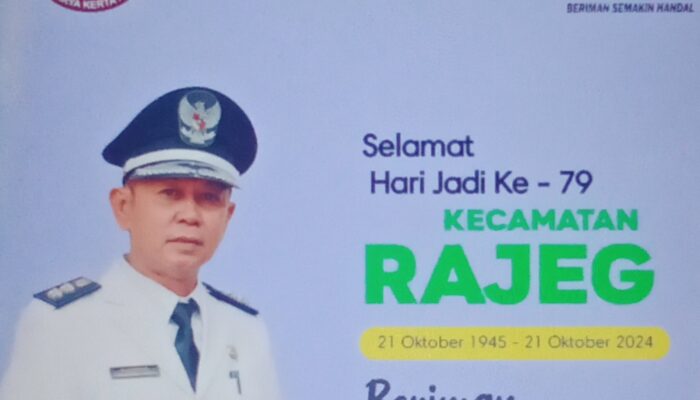 Kepala Desa Jambu Karya Mengucapkan Selamat Hari Jadi Kecamatan Rajeg Yang Ke-79