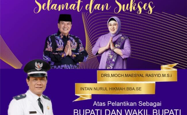 Pemerintah Desa Pangarengan kecamatan Rajeg Mengucapkan Selamat Dan Sukses Di Lantiknya Bupati dan Wakil Bupati kabupaten Tangerang Periode 2025-2030