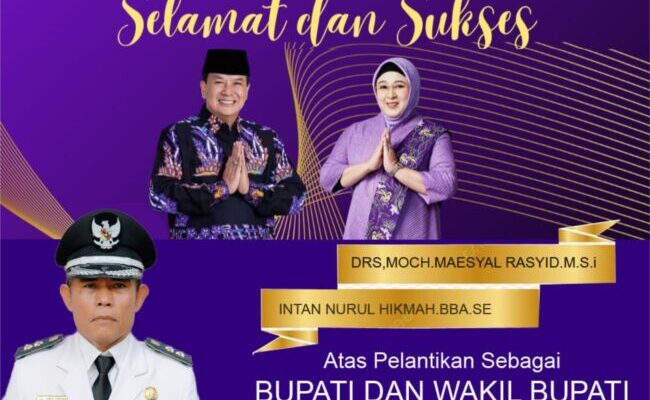 Pemerintah Desa Rajeg Mengucapkan Selamat Dan Sukses Di Lantiknya Bupati dan Wakil Bupati kabupaten Tangerang Periode 2025 – 2030