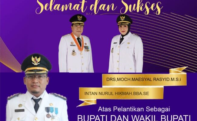 Pemerintah Kecamatan Sepatan Timur Mengucapkan Selamat Dan Sukses Atas Di Lantiknya Bupati dan wakil Bupati kabupaten Tangerang 2025-2030