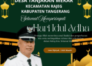 Pemerintah Desa Tanjakan Mekar Mengucapkan Selamat Hari Raya Idul Adha 1446 Hijriah