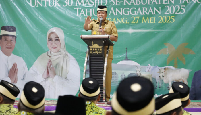 Pemkab Tangerang dan DMI Salurkan 30 Ekor Sapi Kurban untuk 29 Kecamatan