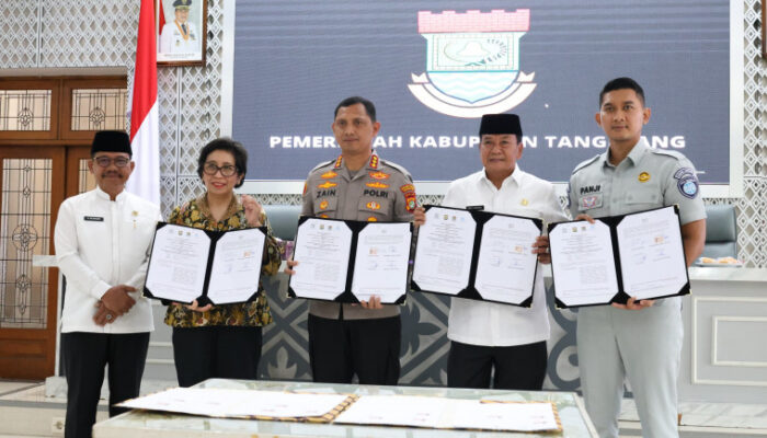 Pemkab Tangerang dan 3 Instansi Tanda Tangani Kesepakatan Penanganan Korban Kecelakaan Melalui Program TACS