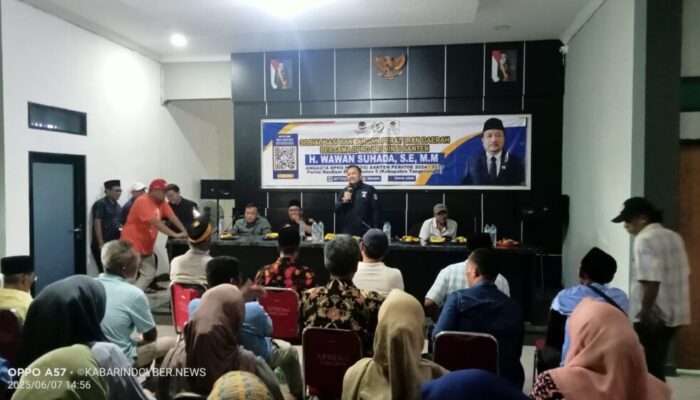 Anggota Dewan DPRD Fraksi Partai Nasdem H. Wawan Suhada Gelar Sosialisasi Rancangan Peraturan Daerah Di Desa Kedaung Barat