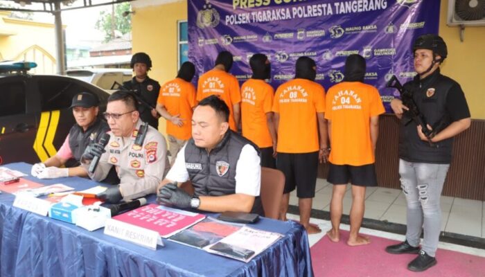 Polsek Tigaraksa Tangkap Lima Pengedar Sabu, Kapolsek Tegaskan Komitmen Berantas Narkoba