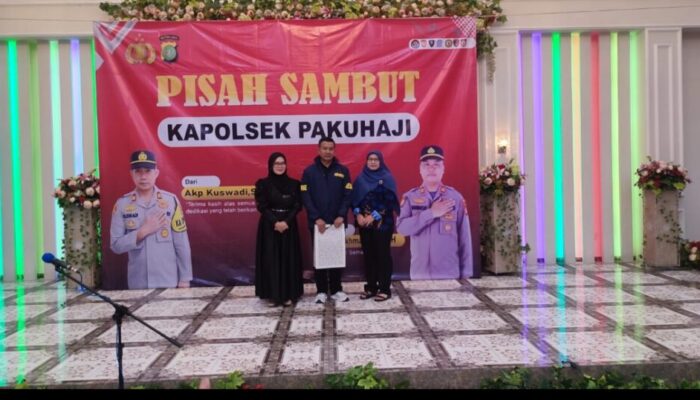 Pisah Sambut, AKP Rokhmatulloh Jabat Kapolsek Pakuhaji