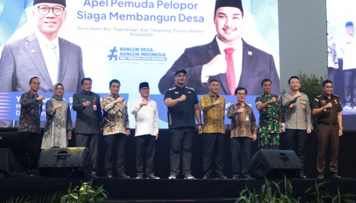 Bupati Tangerang Dampingi Menpora dan Mendes pada Apel Pemuda Pelopor Siaga Membangun Desa