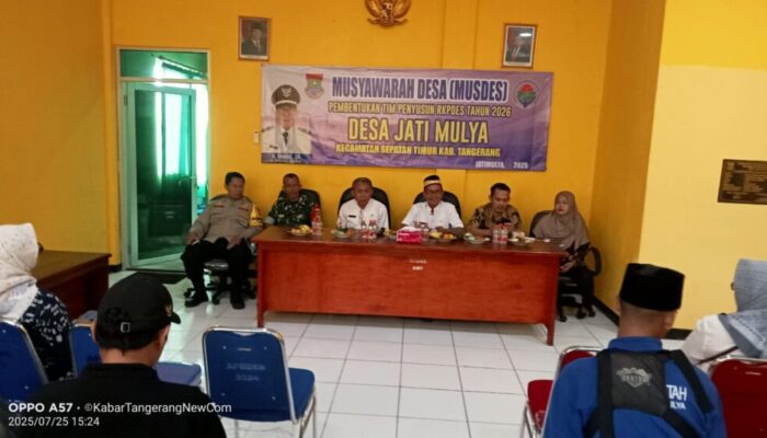 Pemdes Jatimulya Gelar Musyawarah Desa (Musdes) Bentuk Tim Penyusunan RKPDes Tahun 2026