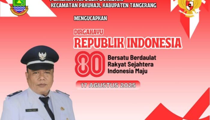 Kepala Desa Bonisari Mengucapkan Dirgahayu RI Ke-80 Tahun