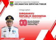 Camat Sepatan Timur Mengucapkan Dirgahayu RI Ke – 80 Tahun