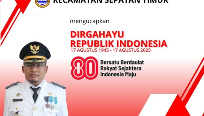 Camat Sepatan Timur Mengucapkan Dirgahayu RI Ke – 80 Tahun