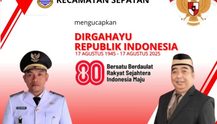 Pemerintah Kecamatan Sepatan Mengucapkan Dirgahayu RI Ke -80