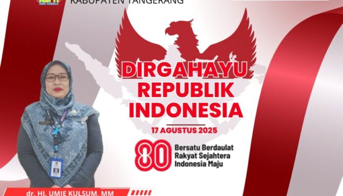 RSUD Pakuhaji Kabupaten Tangerang Mengucapkan Selamat Dirgahayu RI Ke 80