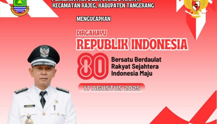 Pemerintah Desa Jambu Karya Mengucapkan Dirgahayu RI Ke 80 Tahun 2025