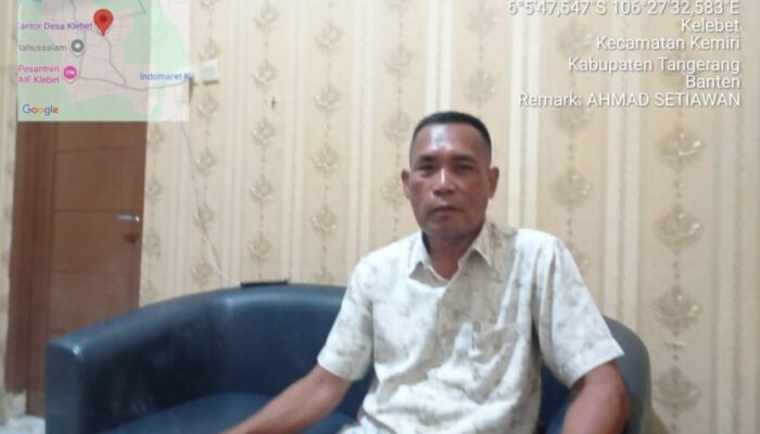 Kades Klebet Jamarudin  ” Mengetaskan Kemiskinan Extrim Di Desa Klebet Dengan Giat Bedah Rumah Demi Sejahtera Warganya .”