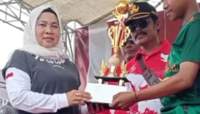 RT 07 / RW 04 Desa Lembang Sari Kecamatan Rajeg Juara Dua,Dalam Turnamen CUP HUT RI Ke – 80