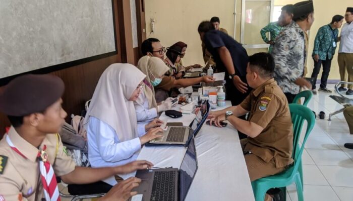 TP PKK Kabupaten Tangerang Bekerjasama Dengan Puskesmas Kedaung Barat gelar Pemeriksaan Kesehatan Gratis Di Desa Sangiang