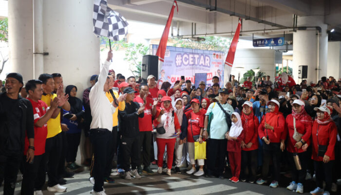 Bupati Tangerang dan Kapolres Tangsel Lepas Jalan Sehat Di Intermoda Cisauk
