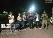 Patroli Kamtibnas Di Wilayah Kecamatan Sepatan Timur Bersama Unsur Masyarakat