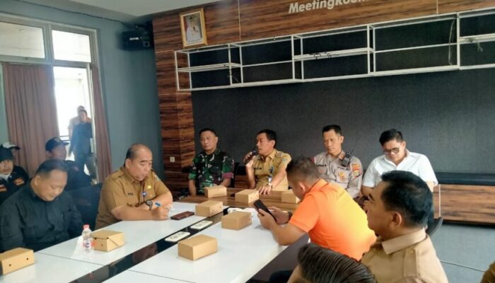 Camat Sepatan Melaksanakan Rapat  Kegiatan Cipta Kondusif Di Wilayah Hukum Kecamatan Sepatan