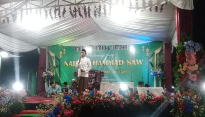 Kades Jambu Karya  Suherman  Menghadiri Peringatan Maulid Nabi Muhammad SAW, ” Mencintai  Dan Meneladani Rasul “