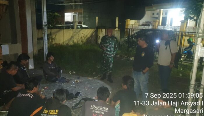 Polsek Karawaci Amankan 9 Remaja Nongkrong Sambil Konsumsi Miras Jenis Ciu