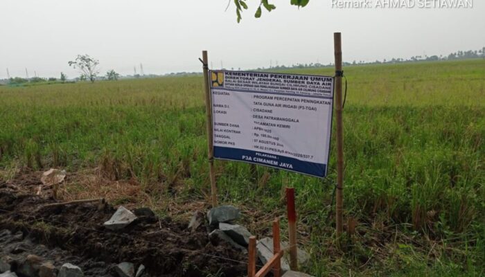 Diduga Pekerjaan Proyek  P3A Di Desa Patra Manggala Kemiri Di Kerjakan Asal Jadi