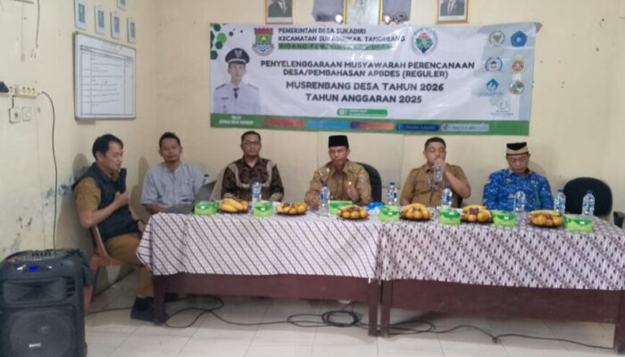 Musrenbangdes 2026 Desa Sukadiri Berjalan Dengan Lancar  Dan Khidmat