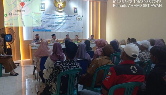 Pemerintahan  Desa Ketapang  Menggelar Musrenbangdes Tahun Anggaran  2026 Di Aula Kantor Desa Ketapang Kecamatan Mauk