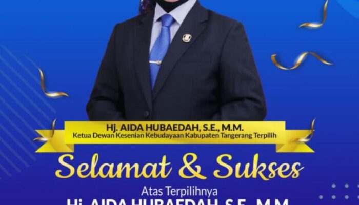 Ucapan Selamat Datang Dari  Para Anggota WAG PUB KAB TAG, Hj, Aida Hubaedah S.E, M.M Sebagai Ketua Dewan Kesenian Kabupaten Tangerang