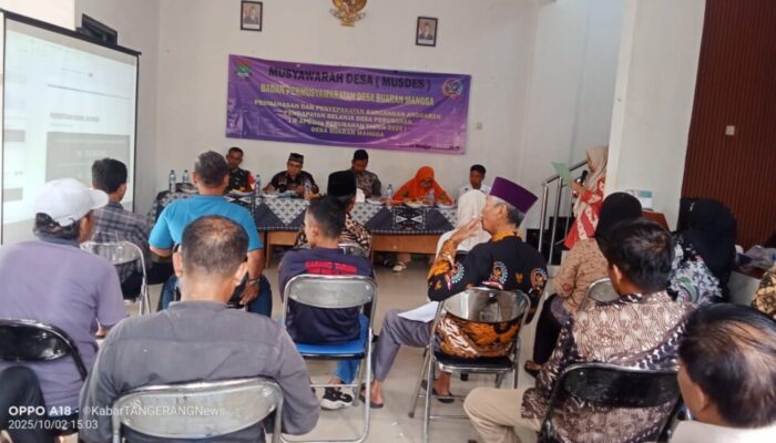 Rapat Musdes RAPDes Buaran Mangga Mengedepankan Kegiatan Urgent