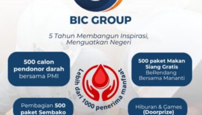 Dies Natalis Ke-5 Tahun BIC Group Berbagi Dengan Warga