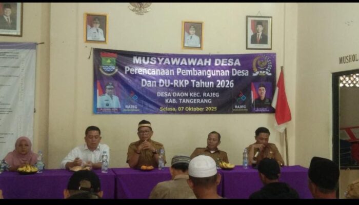 2 Desa Kecamatan Rajeg Gelar Musrenbangdes Tahun Anggaran 2026