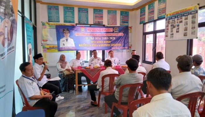 Kecamatan Rajeg Bersama Pemdes Rancabango Bahas DU-RKP Desa Tahun 2026