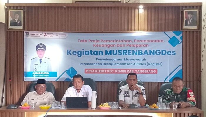 Pemdes Klebet Gelar Musrenbangdes Tahun Anggaran 2026 Di Aula Kantor Desa Klebet