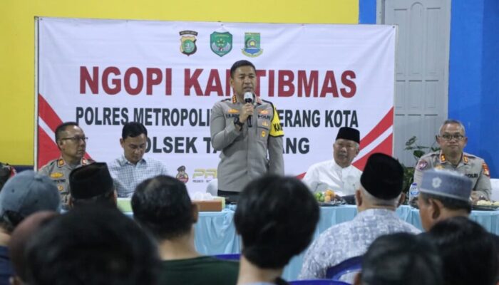 Ngopi Kamtibmas, Kapolres Metro Tangerang Kota Sapa Warga Sukasari