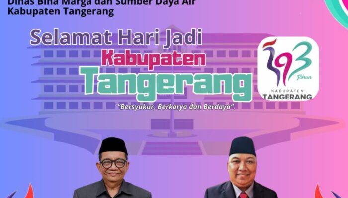 DBMSDA Beserta Jajaran Mengucapkan HUT Kabupaten Tangerang Ke – 393