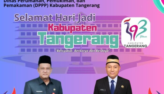 DPPP Beserta Jajaran Mengucapkan HUT Kabupaten Tangerang Ke-393