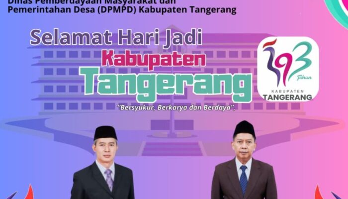 DPMPD Beserta Jajaran Mengucapkan HUT Kabupaten Tangerang Ke -393