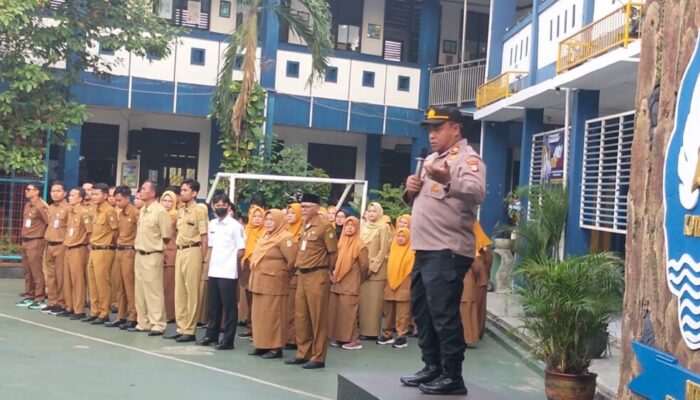 Polres Metro Tangerang Kota Edukasi Siswa SMPN 7 Tentang Bahaya Tawuran dan Narkoba