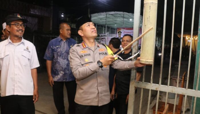 Dukung Program “Jaga Jakarta”Kapolres Metro Tangerang Kota Cek Pos Satkamling Terpadu di Periuk
