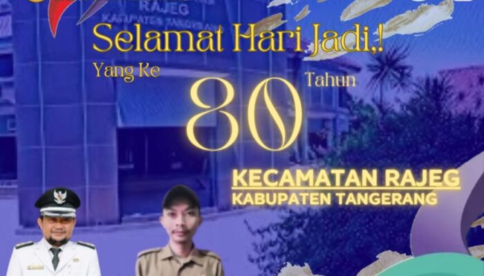 Kepala Desa Rajeg Mulya Beserta Jajaran Mengucapkan Selamat Hari Jadi Kecamatan Rajeg Yang Ke -80 Tahun