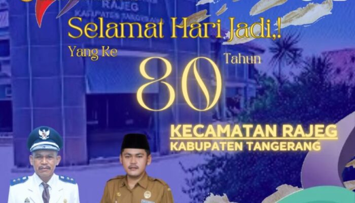 Kepala Desa Tanjakan Beserta Jajaran Mengucapkan Selamat Hari Jadi Kecamatan Rajeg Yang Ke- 80 Tahun