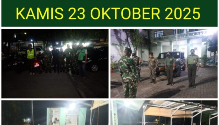 Koramil 02/Batuceper Gelar Patroli Bersama Komduk, Wujud Sinergi TNI dan Masyarakat Ciptakan Keamanan Wilayah