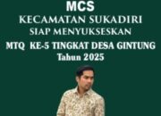 Ketua MCS Sukadiri: Mari Sukseskan MTQ Ke-5 Desa Gintung Kecamatan Sukadiri