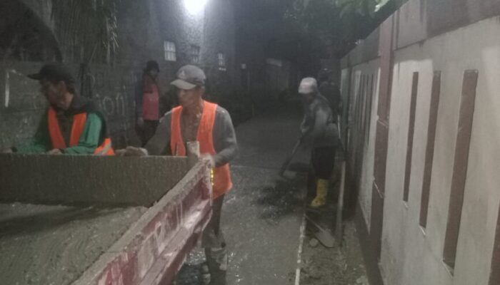 Proyek Betonisasi Di Pisangan Jaya Disoroti Karena Diduga Ada Pengurangan Kubikasi